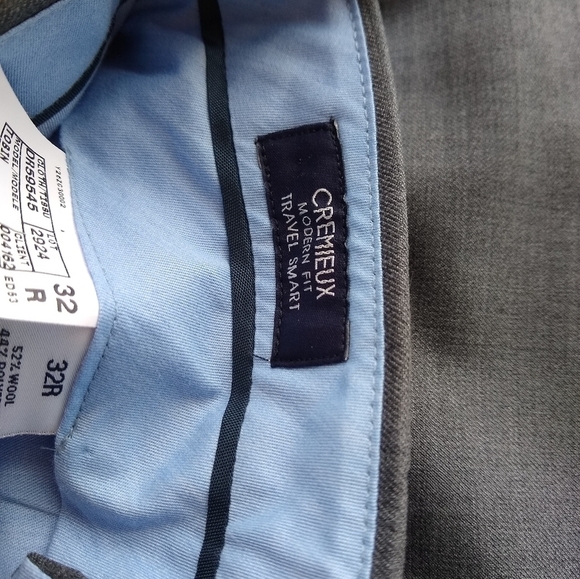 SALE 🛍️ CREMIEUX Travel Smart Dress pants Modern Fit Wool blend Mens size 32R - Picture 5 of 7